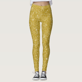 Legging Glam gold gliter