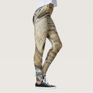 Legging glamour 003 cores castanhas líquidas