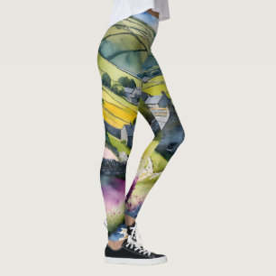 Legging "Glen Garlands" Paisagem Yorkshire Dales Cena