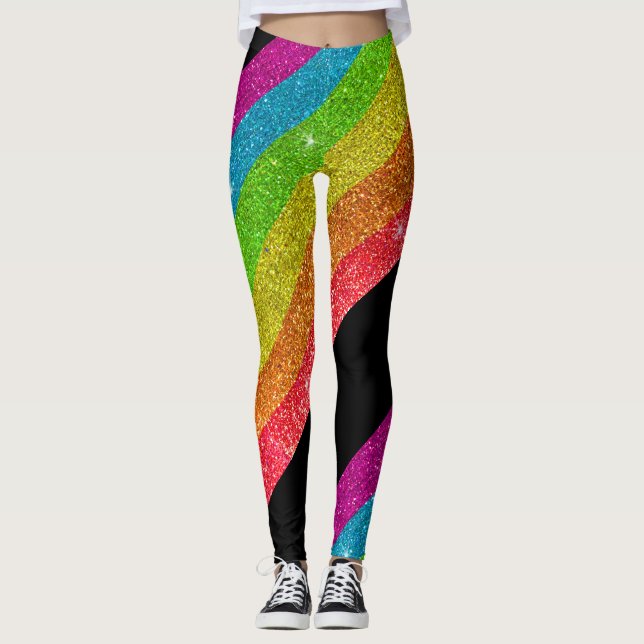 Legging Glitter Arco-Íris Sinalizador Casamento (Frente)