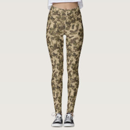 Legging Glitter Camo Pattern – Sparkling Military-Inspired