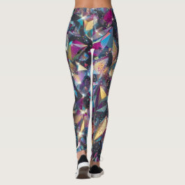 Legging Glitter Crystal Shards Pattern – Sparkling Faceted