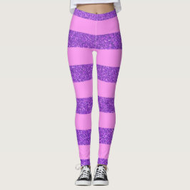 Legging Glitter Girly Pink E Roxo Glipes