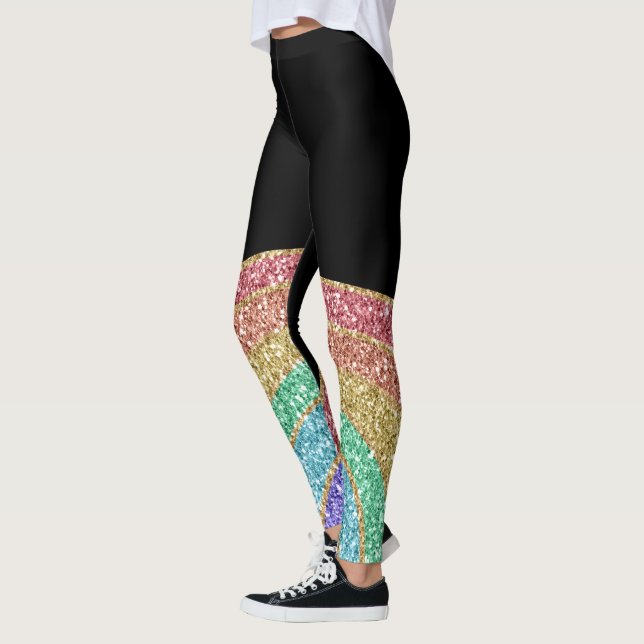 Legging Glitter Sparkle arco-íris (Esquerda)