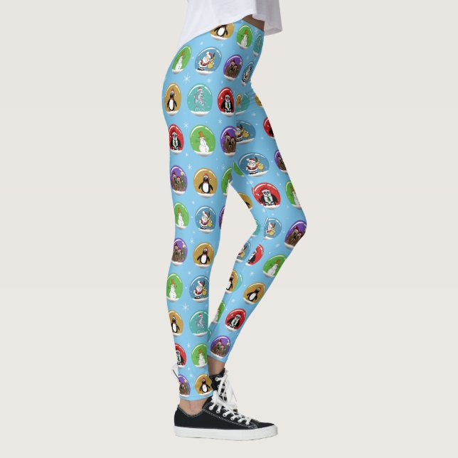 Legging Globos de neve de Natal (Direita)