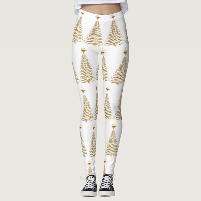 Legging Gold Christmas Three Holiday Women (Frente)