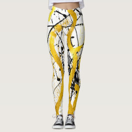 Legging Golden in strokes on white metal