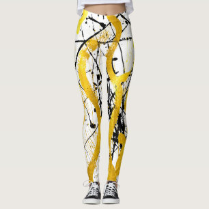 Legging Golden in strokes on white metal