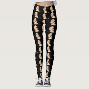 Legging Golden retriever feliz