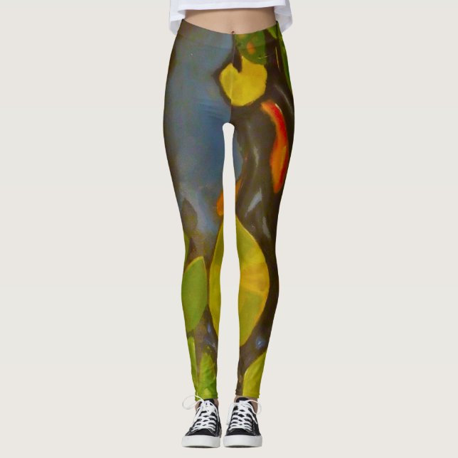 Legging Goldfish Koi Pond Water Lily (Frente)