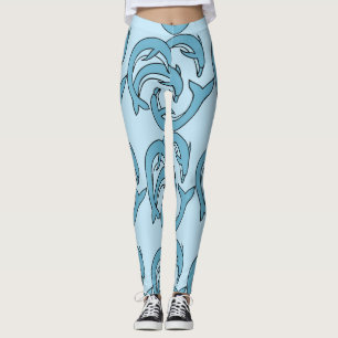 Legging Golfinhos Azuis circulando Thunder_Cove