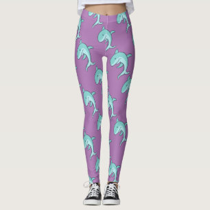 Legging Golfinhos azuis que pulam Thunder_Cove