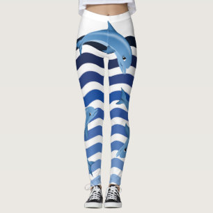 Legging Golfinhos em minhas caneleiras