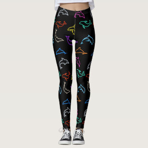 Legging golfinhos neon -