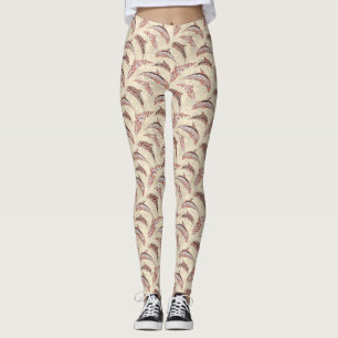 Legging Golfinhos Tribais de Coral Costeiro Havaiano