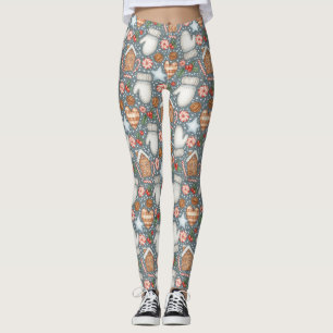 Legging Golosinas Caprichosas de Férias & Luvas de Inverno