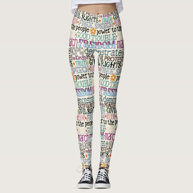 Legging good trouble typography (Frente)