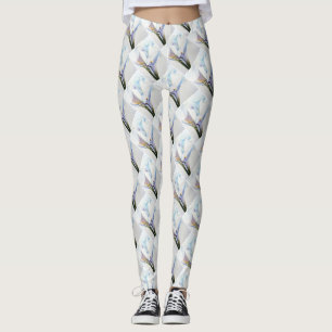 LEGGING GORGEOUS WHITE CALLA LILIES FLORAL