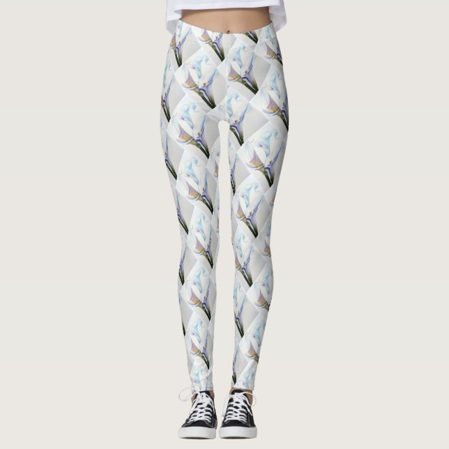 LEGGING GORGEOUS WHITE CALLA LILIES FLORAL (Frente)