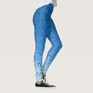 Legging Gotas de Água Azul