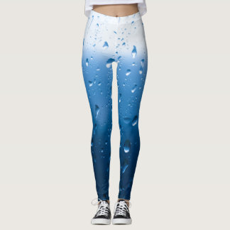 Legging Gotículas de chuva em uma janela