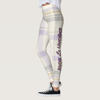 Legging Grace Ivory & Lavender Luxe Xadrez Vol 72