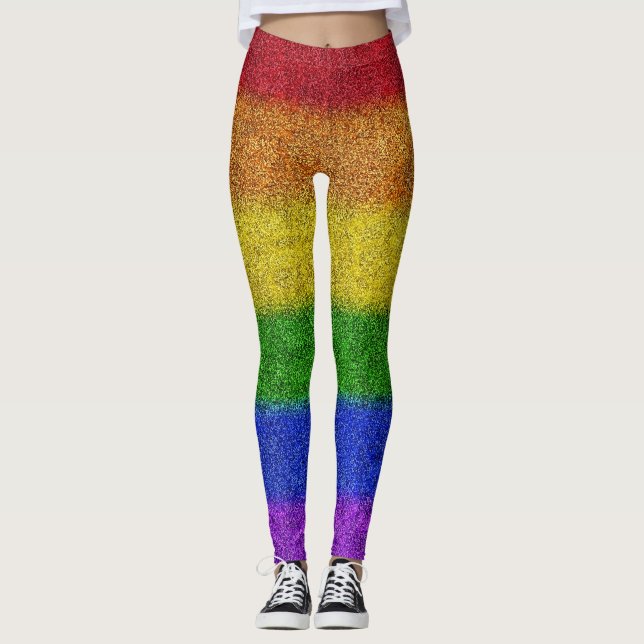 Legging Gradação da Brilhante de Queda (Frente)