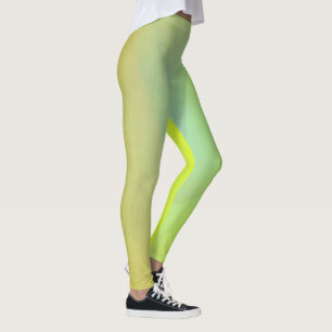 Legging Gradação geométrica amarela moderna