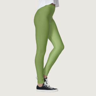 Legging Gradação Verde Sólido Moderno Padrão de Onda