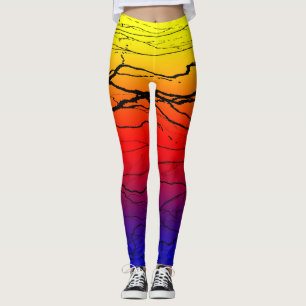 Legging Gradiente abstrato