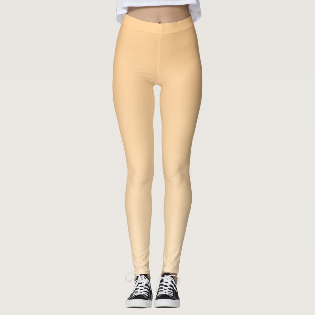 Legging Gradiente Amarelo-Claro e Laranja (Frente)