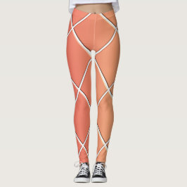 Legging Gradiente Amarelo Vermelho com quadrados