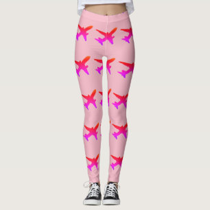 Legging Gradiente Arco-íris Silhueta Jato