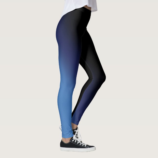 Legging Gradiente Azul e Preto (Direita)