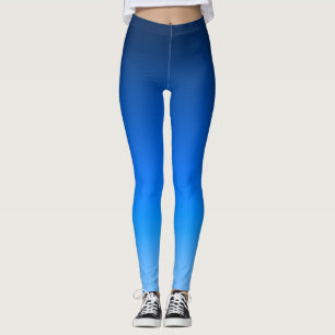 Legging Gradiente Azul Real Moderno Ombre Atlético