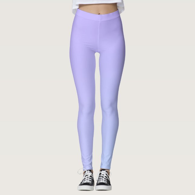 Legging Gradiente Azul Roxo (Frente)