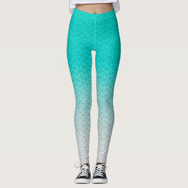 Legging Gradiente Azul Teal Moderno