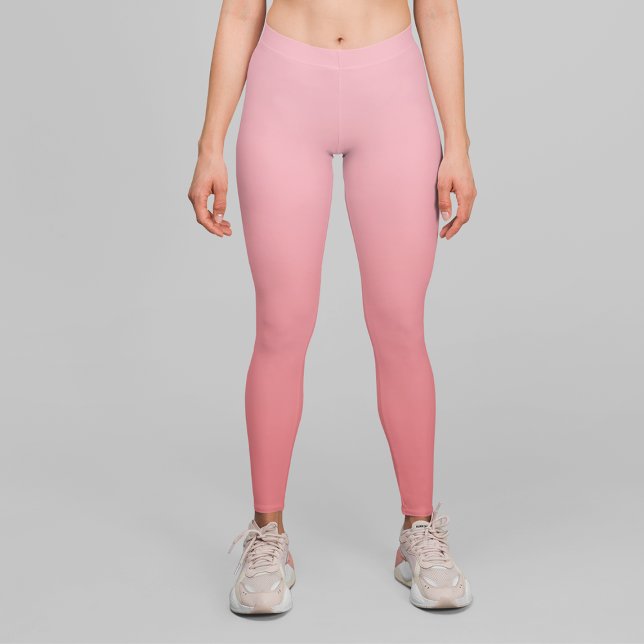 Legging Gradiente de Coral de Rosa claro Girly (Criador carregado)