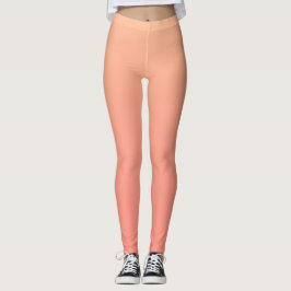 Legging Gradiente de Coral Rosado