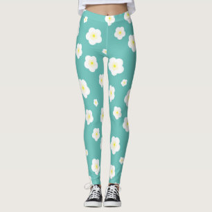 Legging Gradiente de flores de Primavera simples moderno