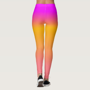 Legging Gradiente de Mão Laranja Quente