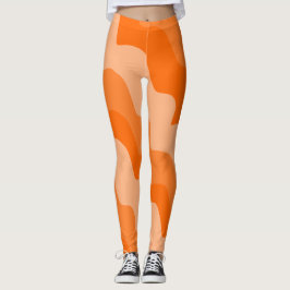 Legging Gradiente de ondas laranja