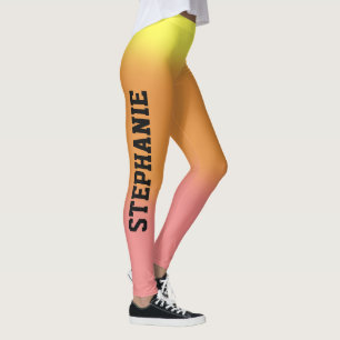 Legging Gradiente do nascer do Sol