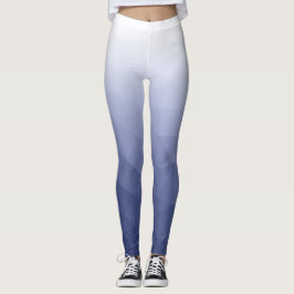 Legging Gradiente Geométrico Cinza Azul Branco Padrão de M