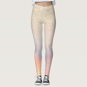 Legging Gradiente Holográfico Iridescente da Glitter Doura
