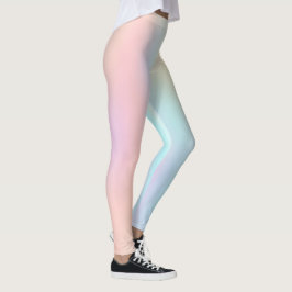 Legging Gradiente Ombre Rosa Pastel Verde Mar