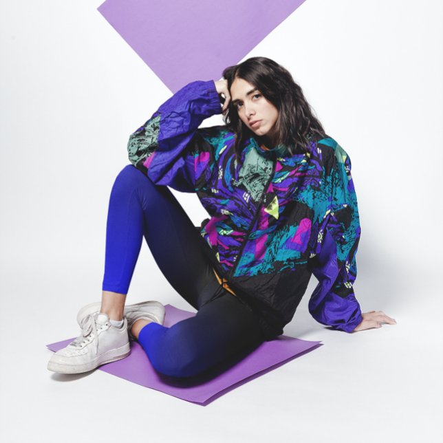 Legging Gradiente Preto e Azul Médio (Criador carregado)