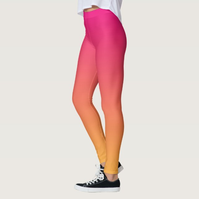 Legging Gradiente rosa e laranja (Esquerda)