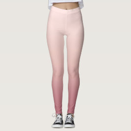 Legging Gradiente Rosa Empoeirado Rubor