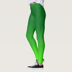 Legging Gradiente Verde Ombre Vibrante Moderno Simples